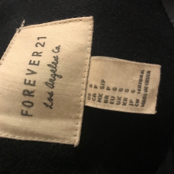 Very nice Forever 21 Coat Dark Navy Blue sz S - Picture 3 of 9